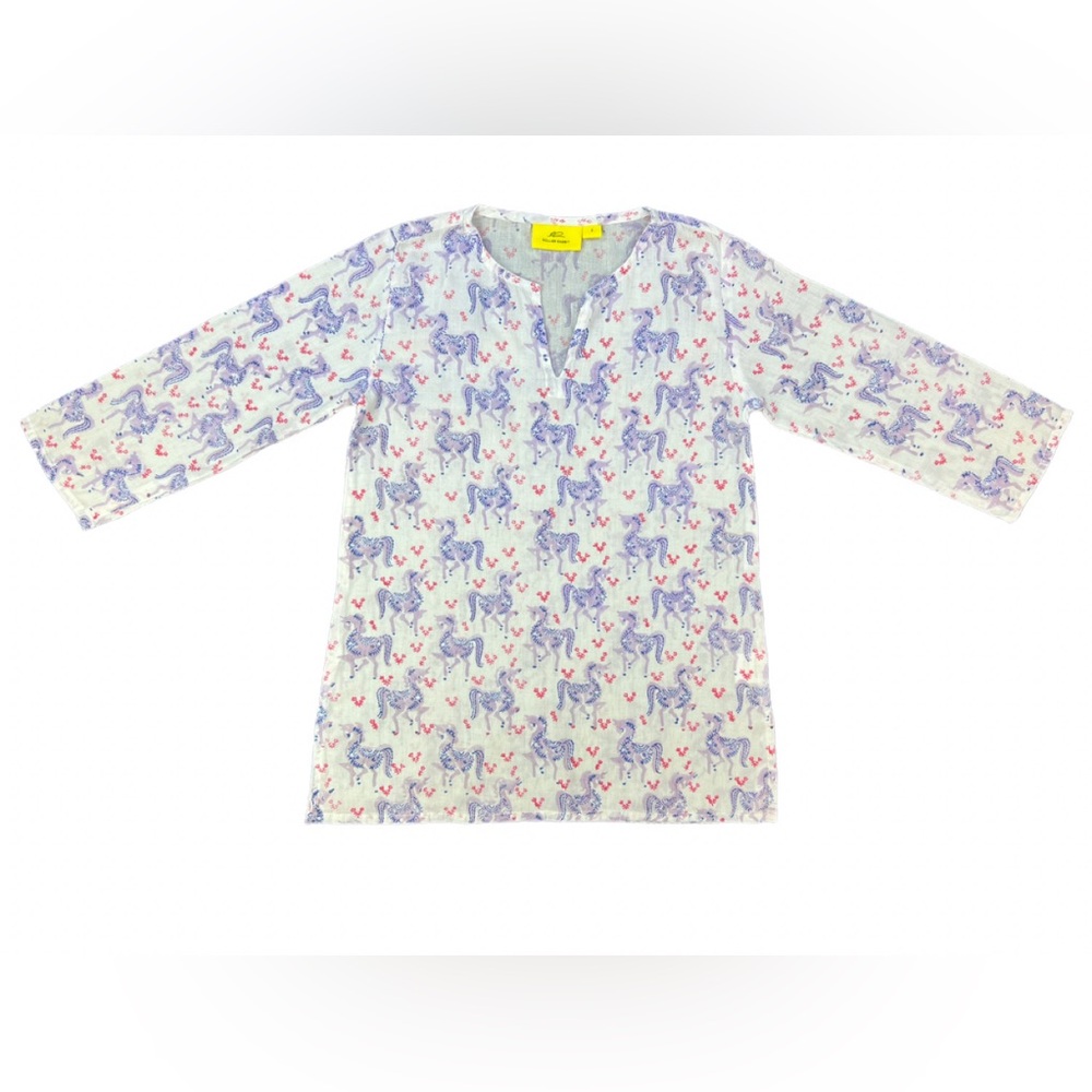 ROLLER RABBIT Unicorn Print Cotton Cover Up/ Dress - 2